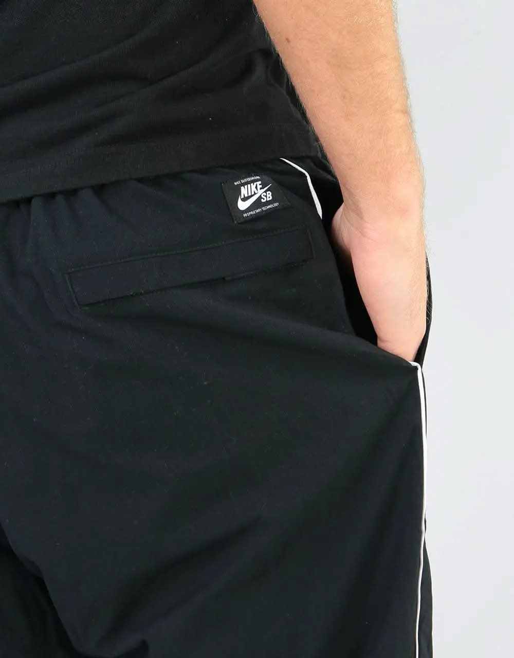 Nike SB Swoosh Track Pant - Black/White/White