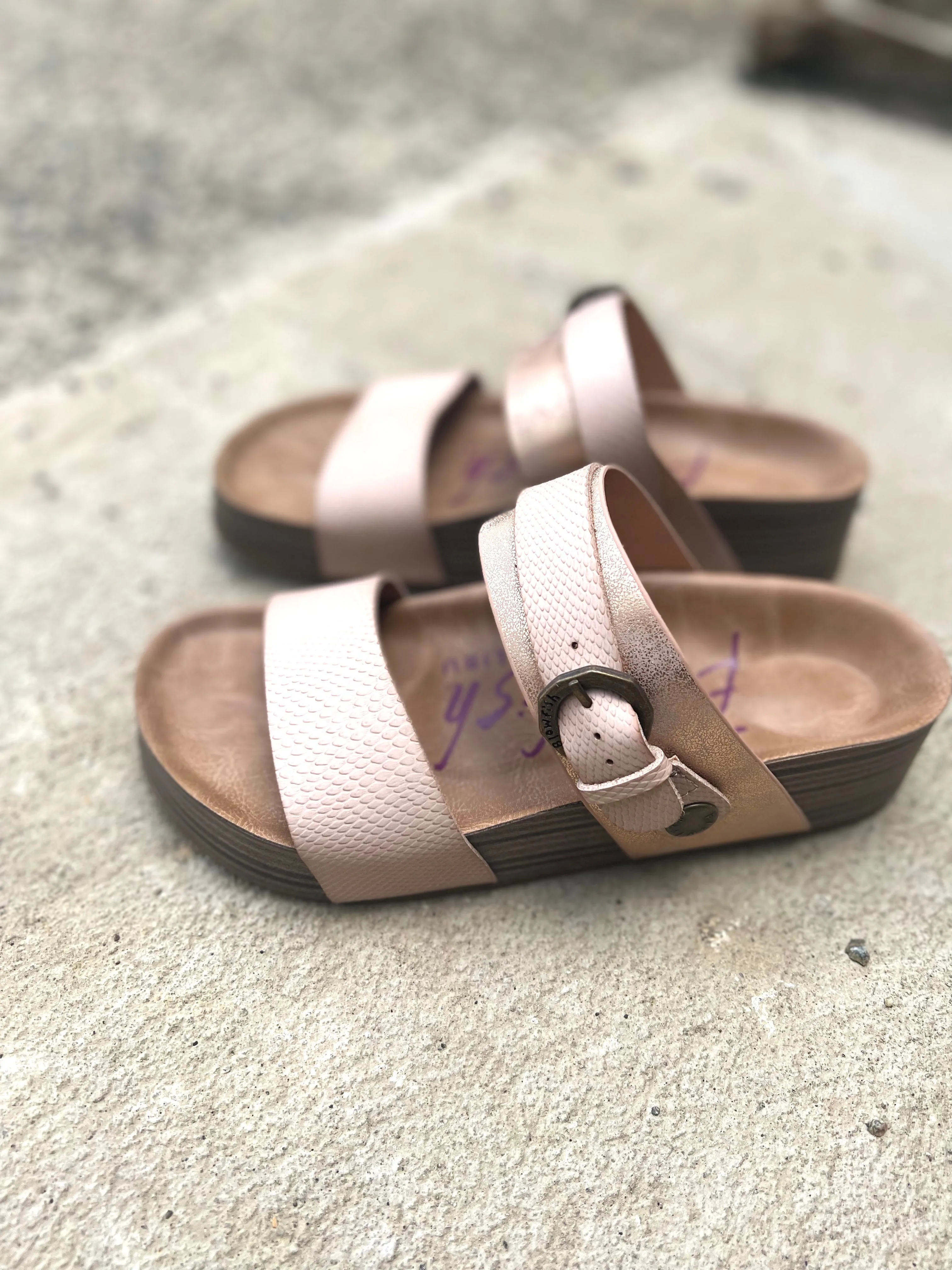 *Outlet* Blowfish Marge Sandals (Lotus Rose Gold)