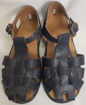 Pal -- Unisex T-Strap Sandal -- Navy Blue