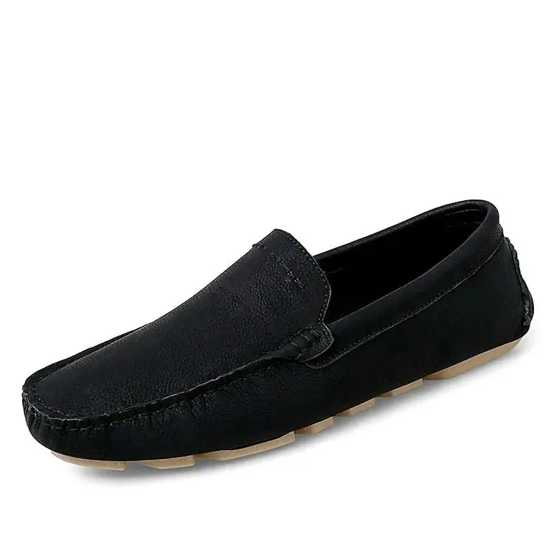 Plus Size 38~47 Men Loafers Fashion Summer Casual Shoes Classics Lightweight Men Driving Shoes Non-slip Flat Shoes