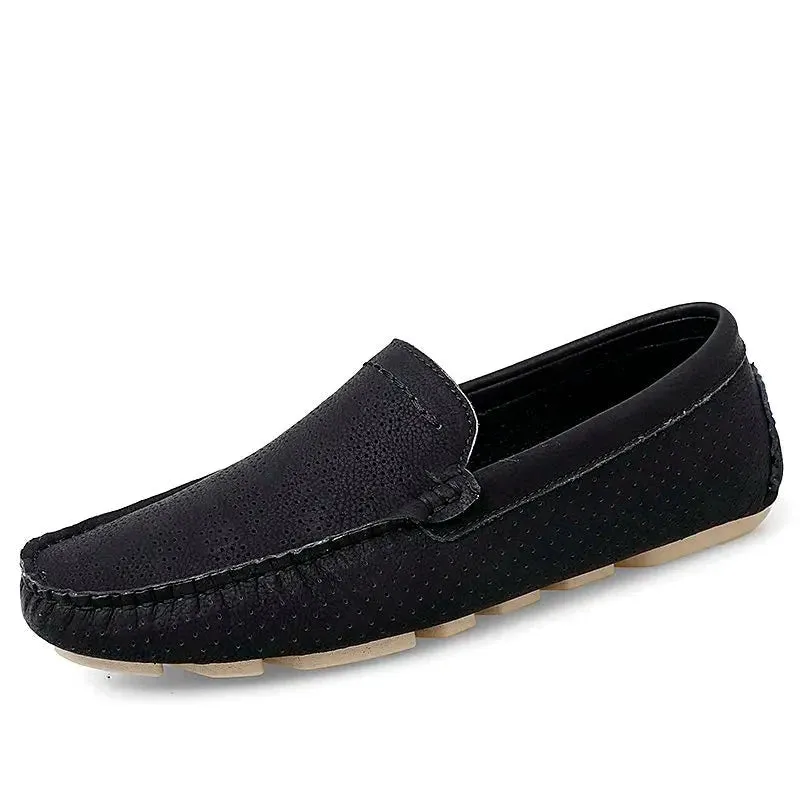 Plus Size 38~47 Men Loafers Fashion Summer Casual Shoes Classics Lightweight Men Driving Shoes Non-slip Flat Shoes