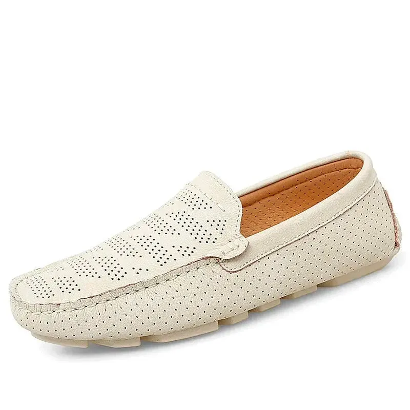 Plus Size 38~47 Men Loafers Fashion Summer Casual Shoes Classics Lightweight Men Driving Shoes Non-slip Flat Shoes