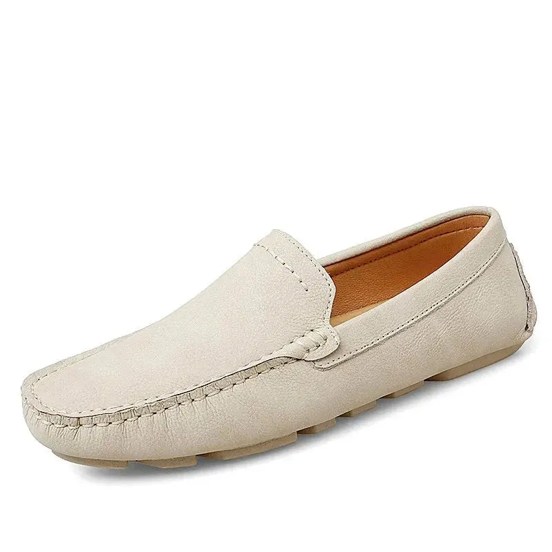 Plus Size 38~47 Men Loafers Fashion Summer Casual Shoes Classics Lightweight Men Driving Shoes Non-slip Flat Shoes