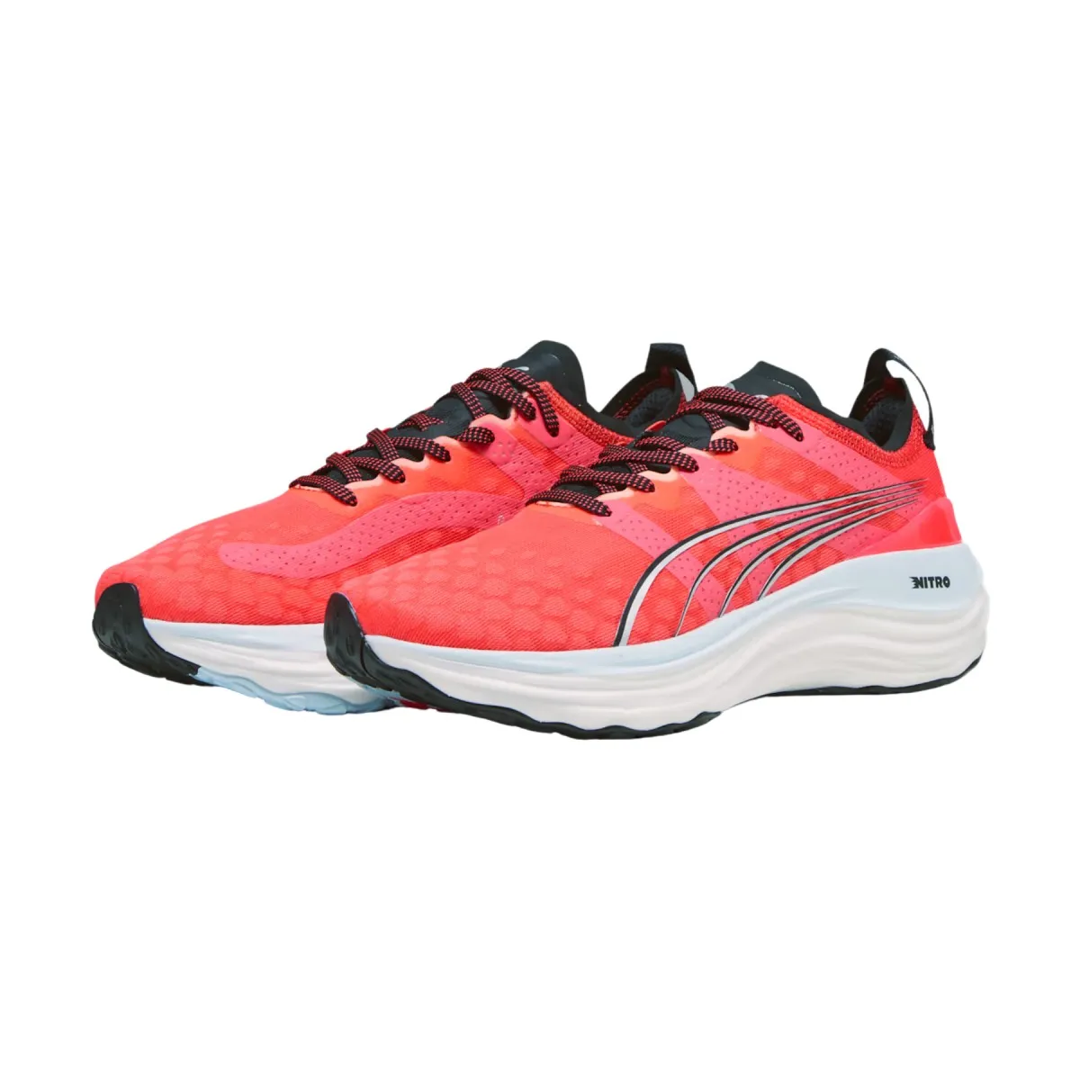 Puma ForeverRun Nitro White Pink  Women's Running Shoes