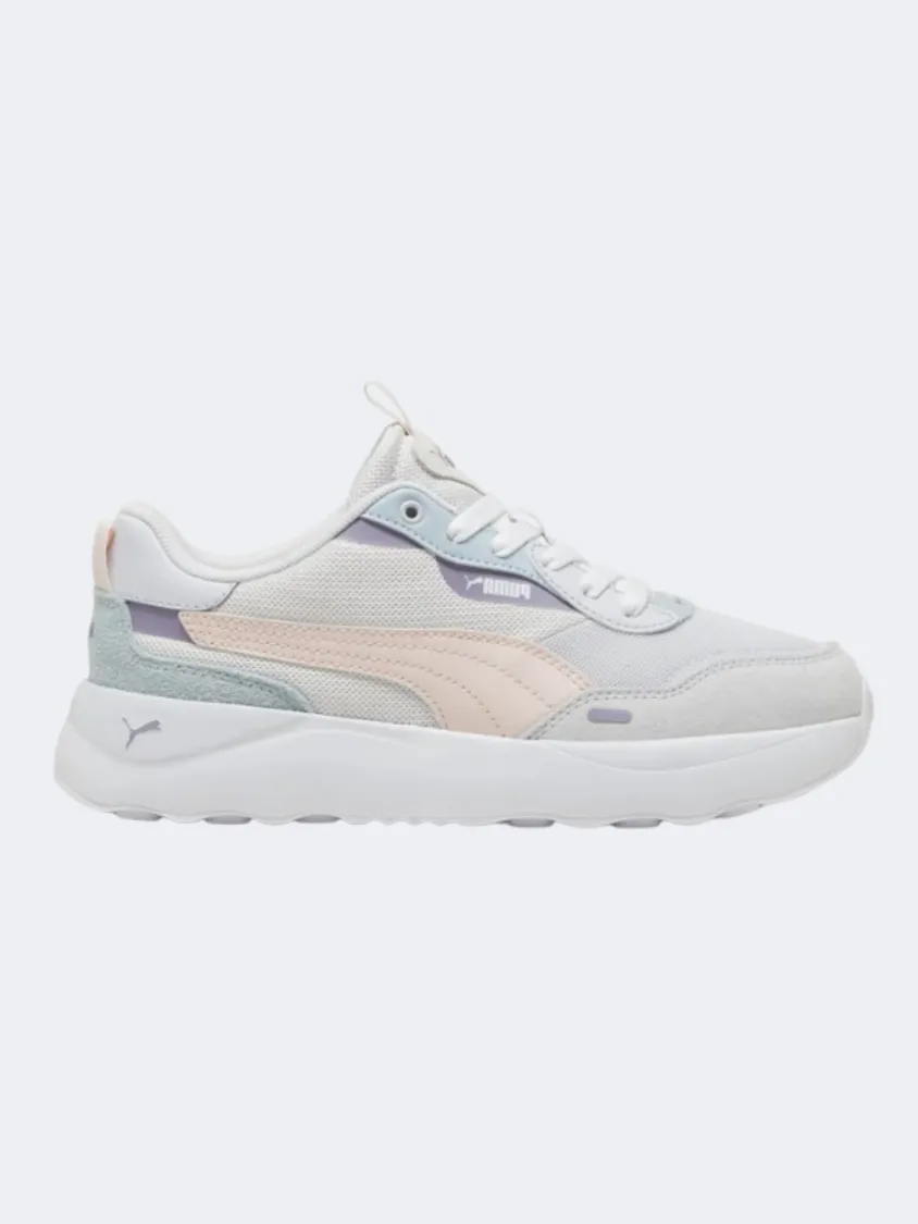 Puma Runtamed Platform Women Lifestyle Shoes Silver Mist/Pink