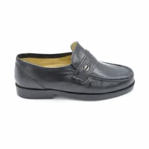 Ralph By UKD - Mens Wide Fit Moccasin - 2E Fit - Black