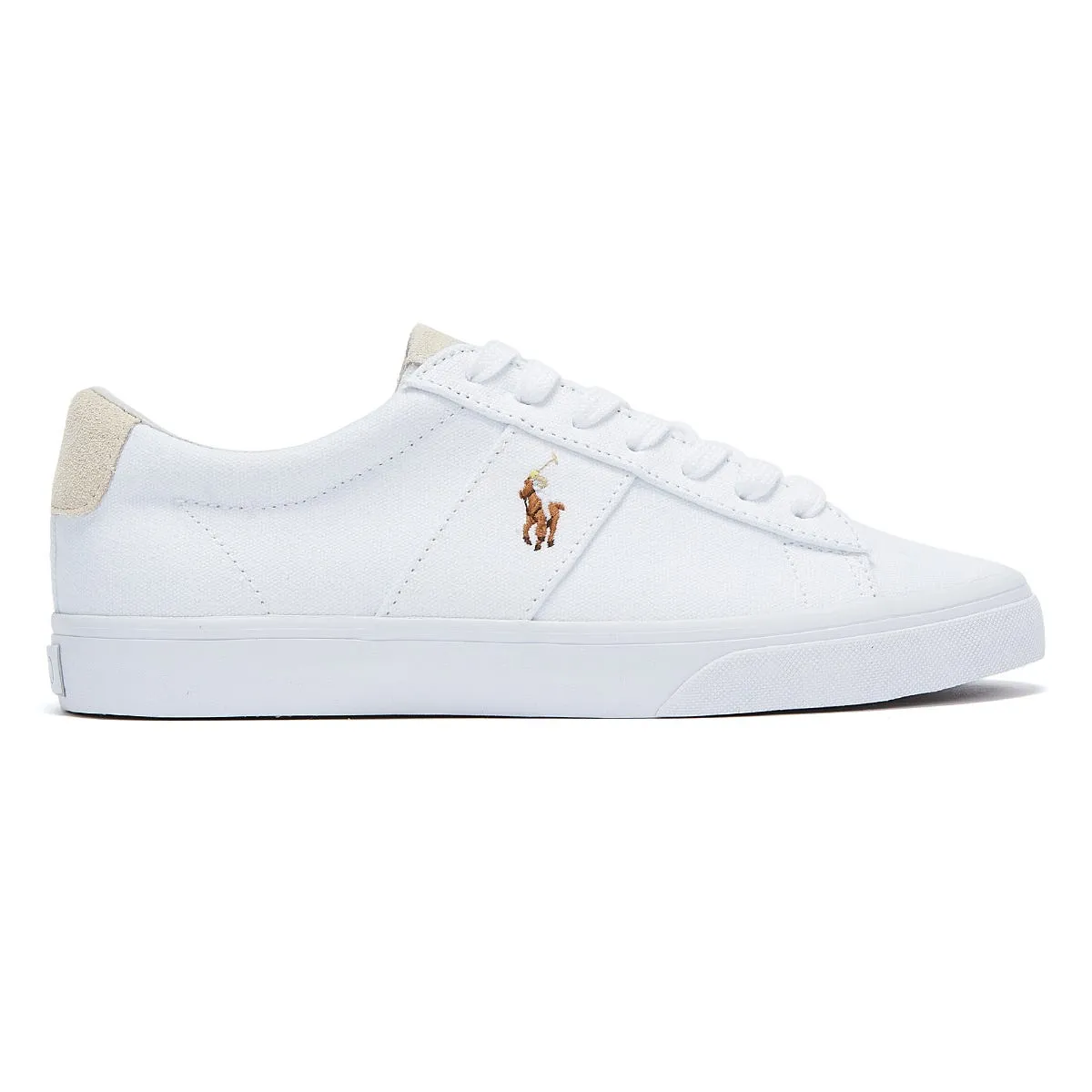 Ralph Lauren Sayer Canvas White Trainers