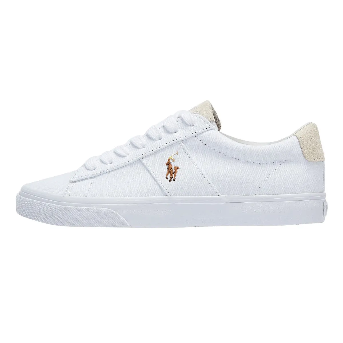 Ralph Lauren Sayer Canvas White Trainers