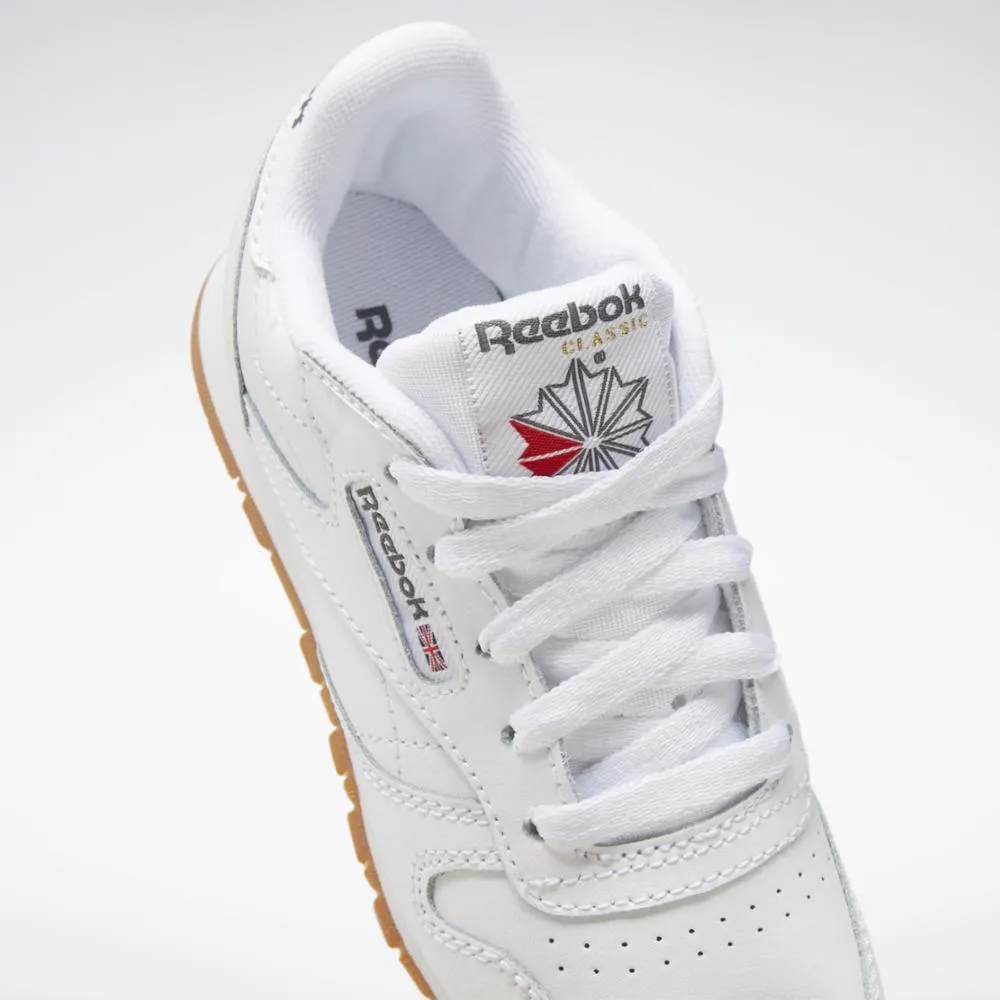 Reebok Footwear Kids Classic Leather Shoes - Preschool WHITE/GUM