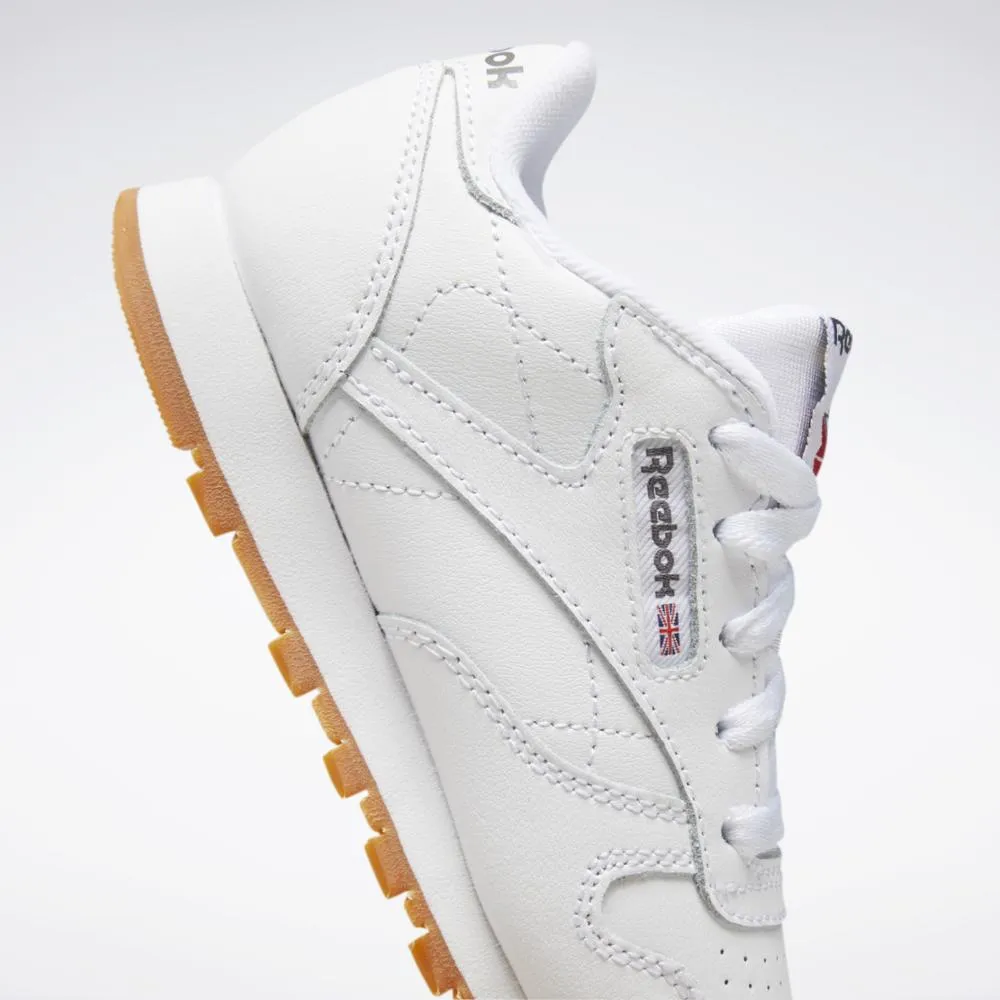 Reebok Footwear Kids Classic Leather Shoes - Preschool WHITE/GUM