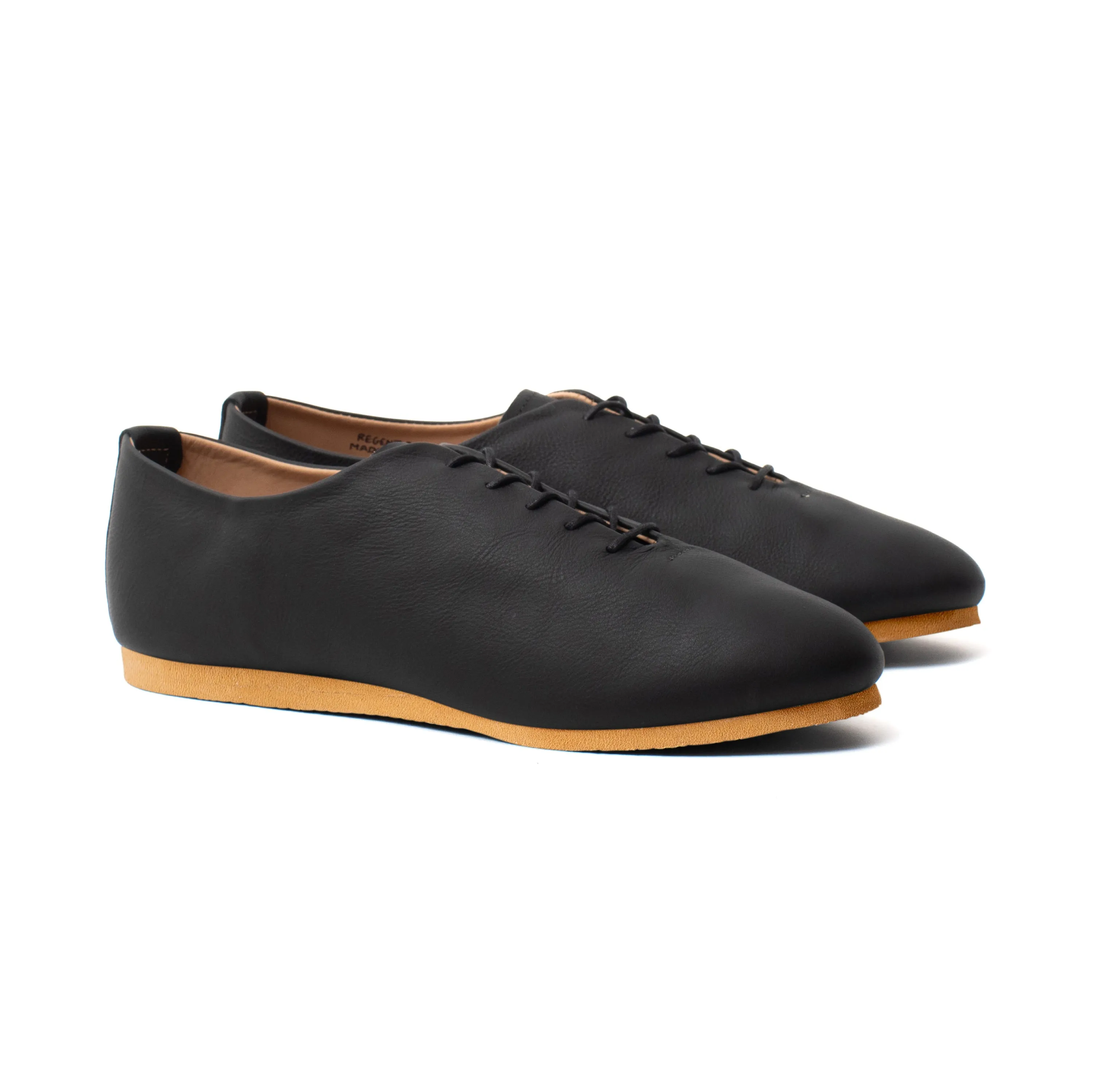 Regent Wholecut Shoe - Black Calf