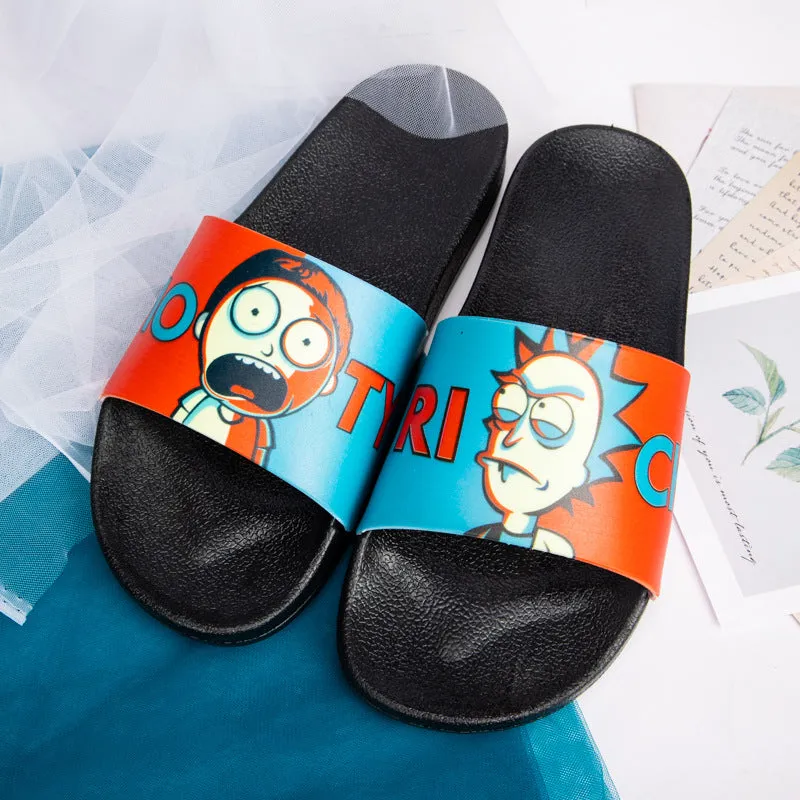 Rick and Morty Shoes Anime Slippers Rick Morty out Casual Fashionable