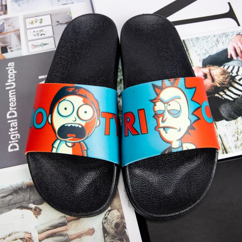 Rick and Morty Shoes Anime Slippers Rick Morty out Casual Fashionable