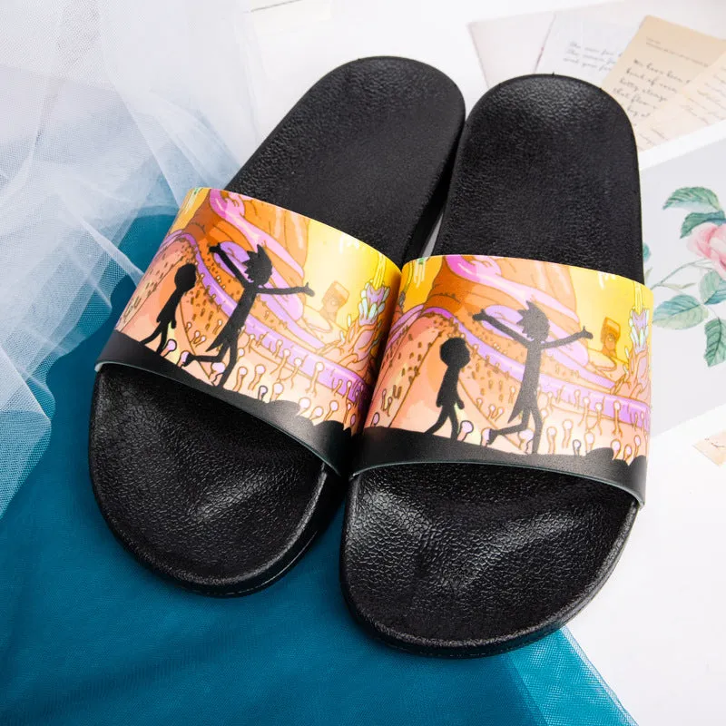 Rick and Morty Shoes Anime Slippers Rick Morty out Casual Fashionable