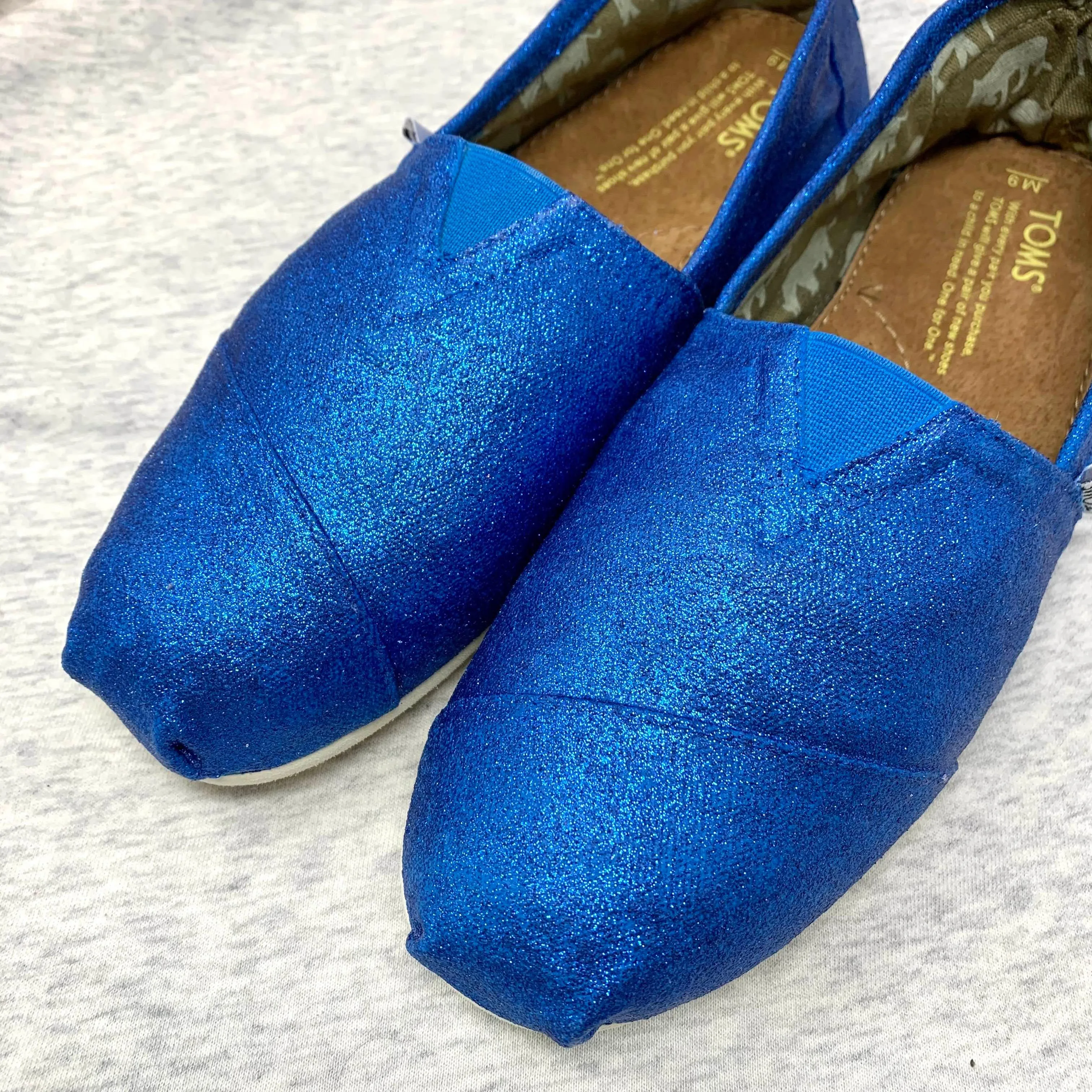 Royal Blue Glitter Shoes