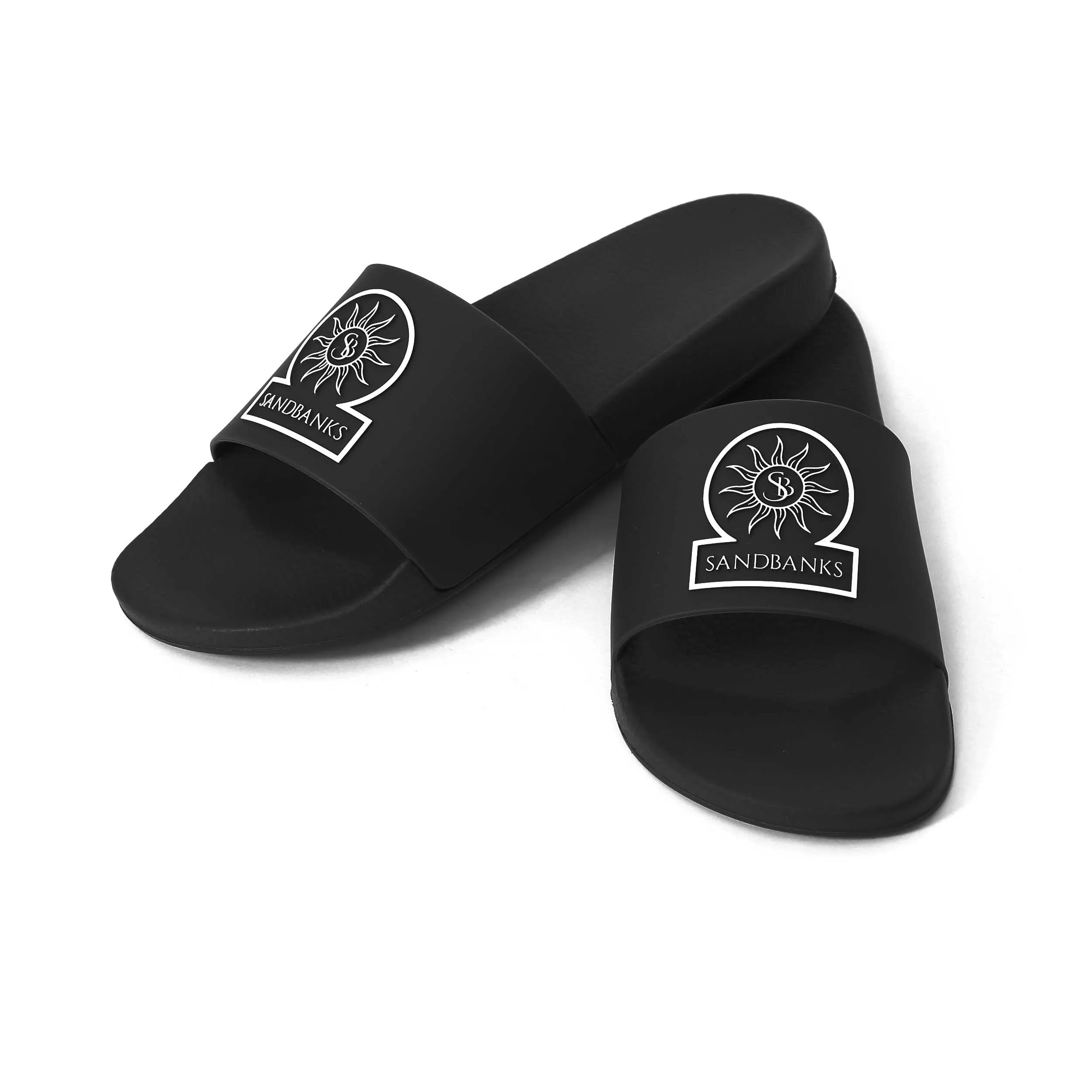 Sandbanks Logo Slides in Black