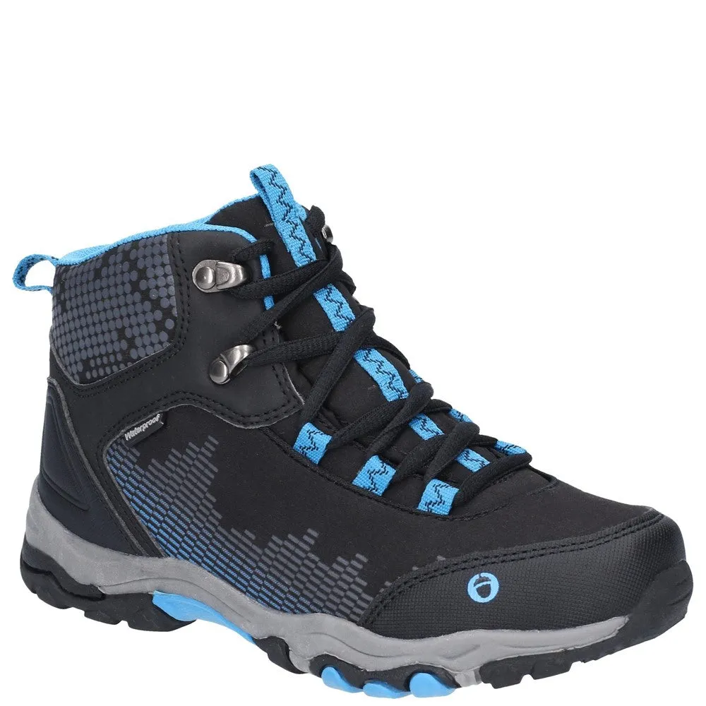 Senior Ducklington Hiking Waterproof Boots Black/Blue