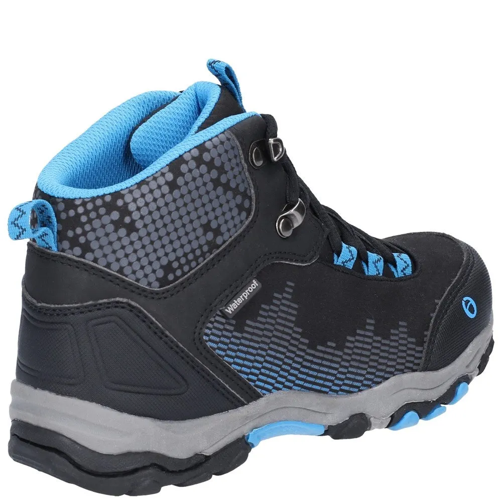 Senior Ducklington Hiking Waterproof Boots Black/Blue