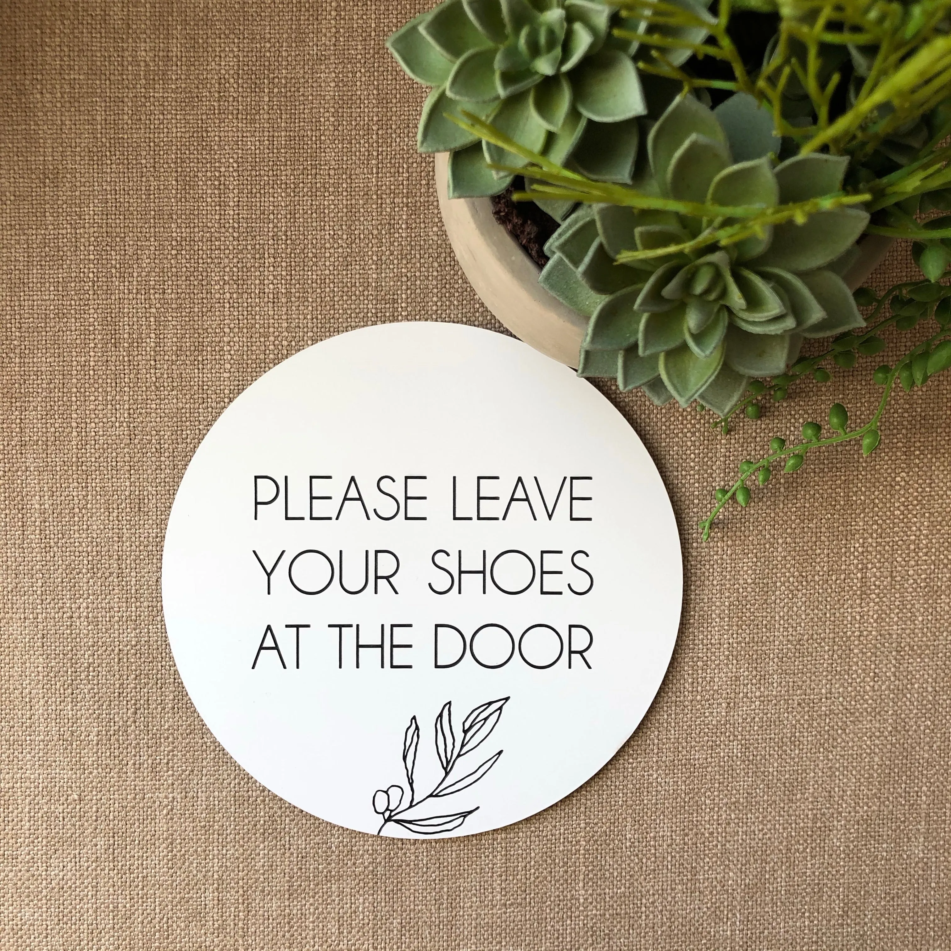 Shoes at the door Plaque