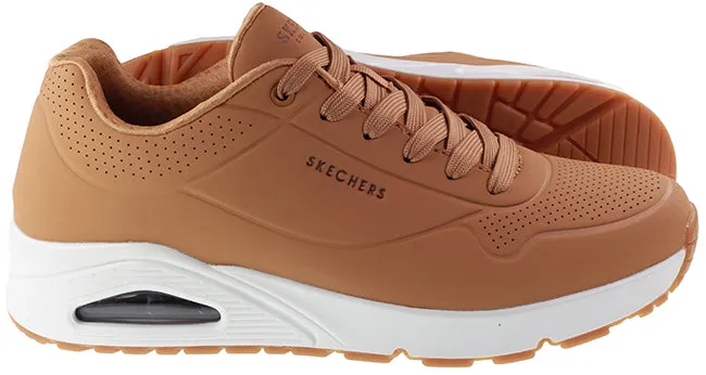 Skechers Trainers Mens Uno Stand On Air Tan