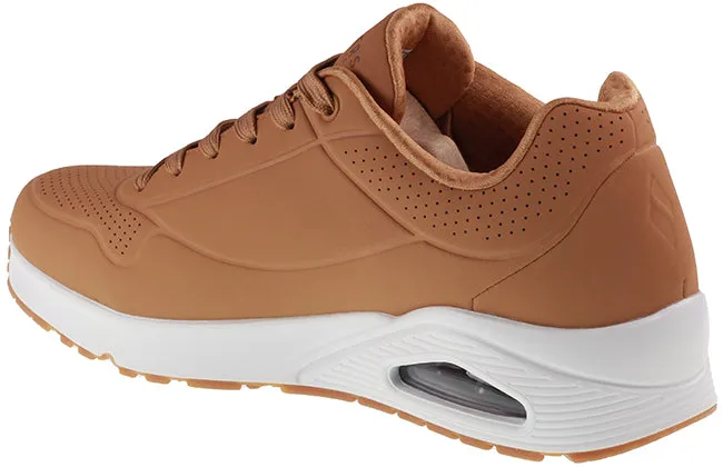 Skechers Trainers Mens Uno Stand On Air Tan