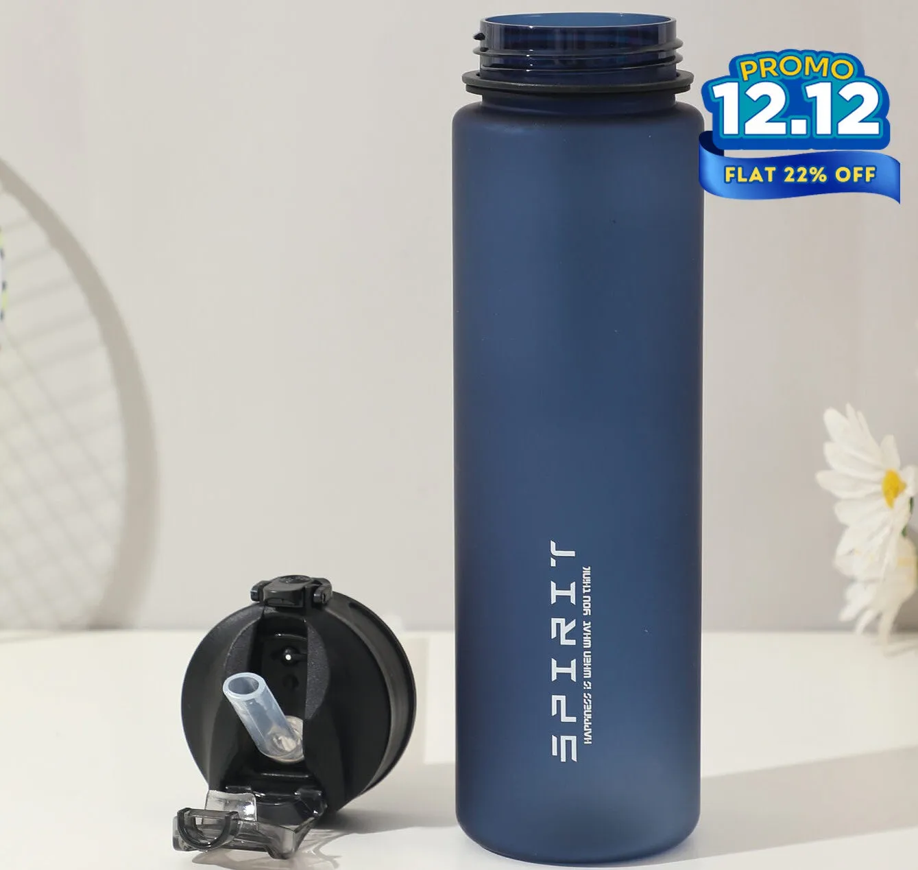 Sports Sipper Water Bottle 25oz - Blue