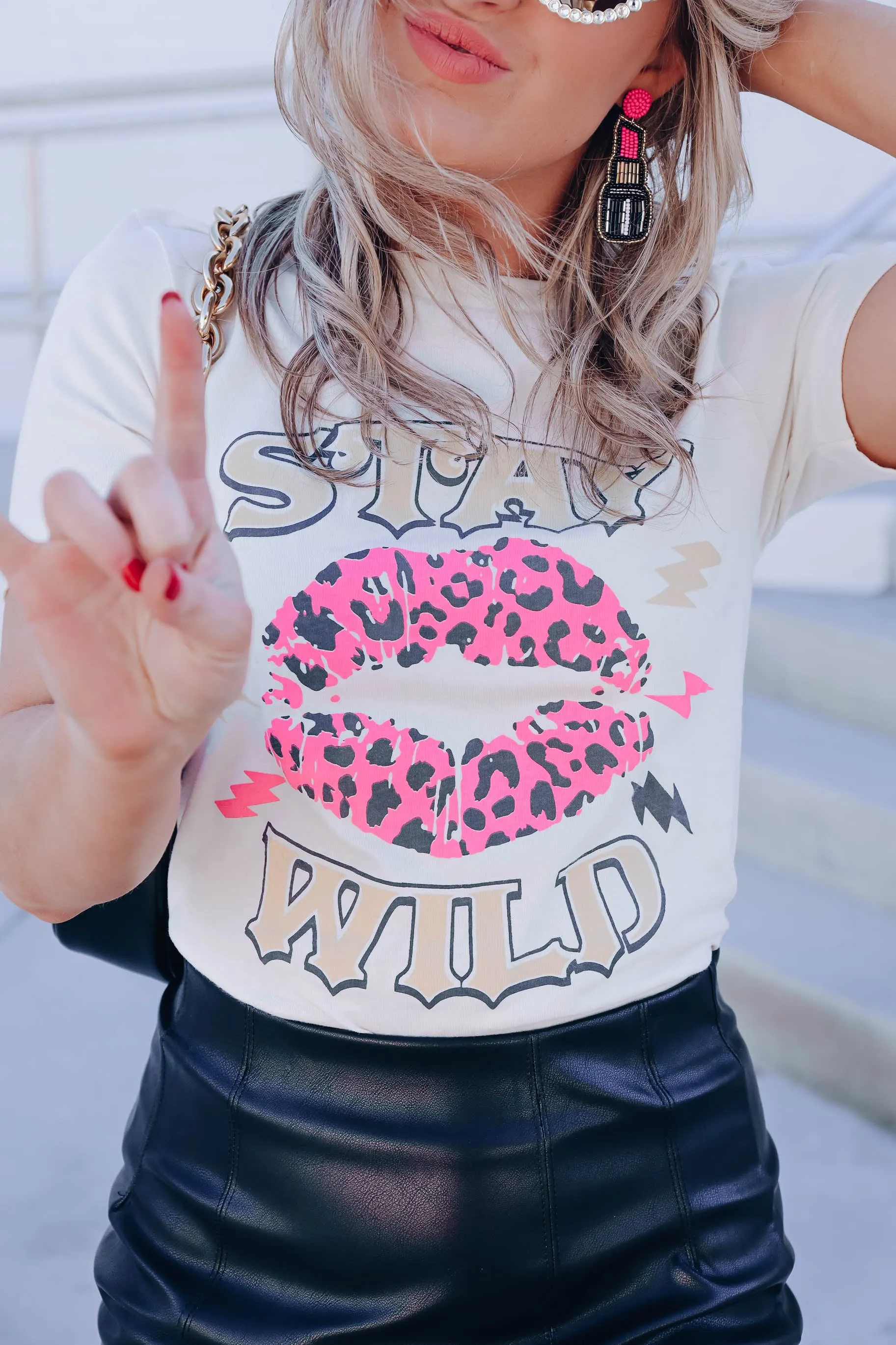 Staying Wild Graphic Tee - Ivory