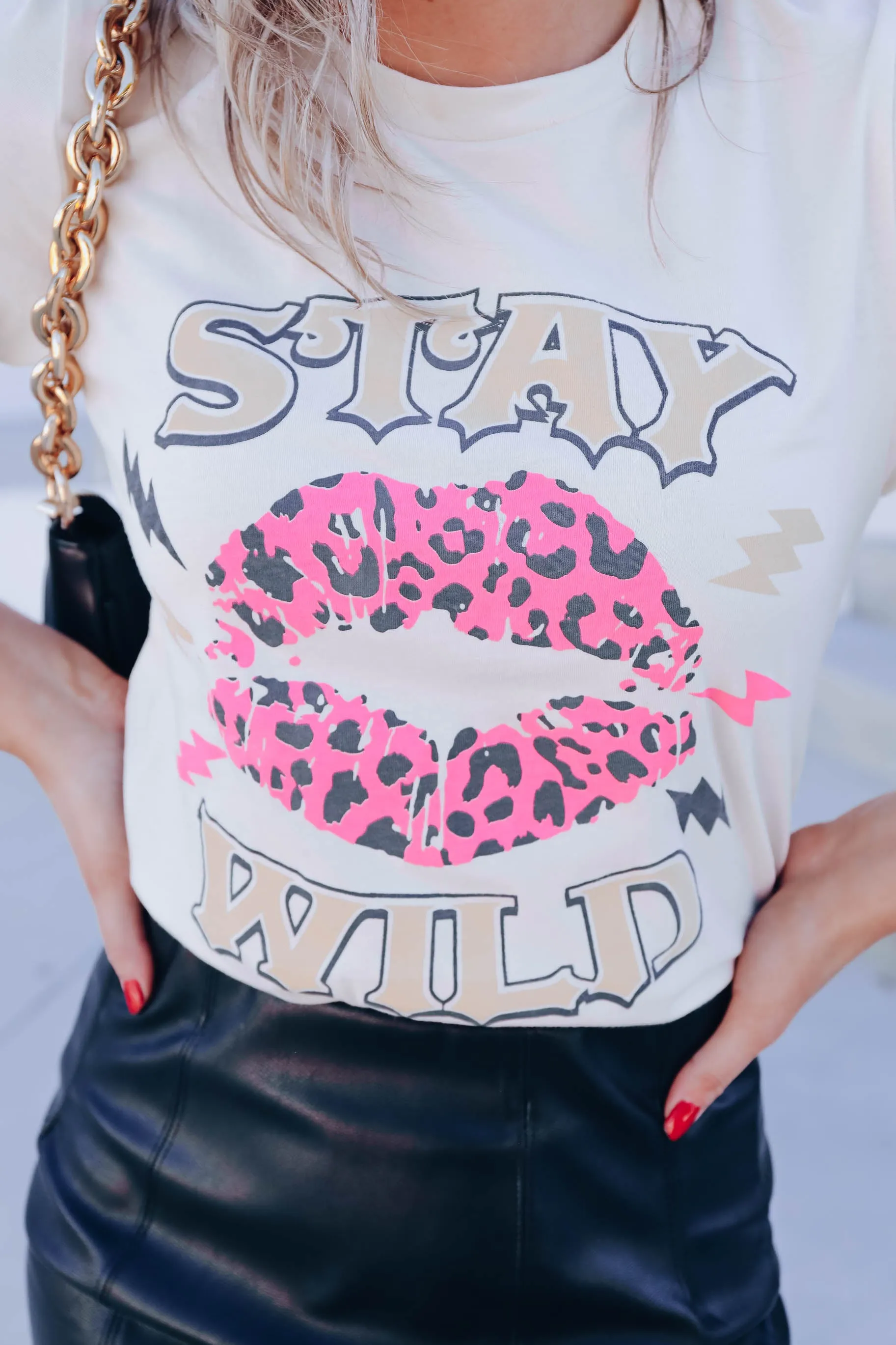 Staying Wild Graphic Tee - Ivory