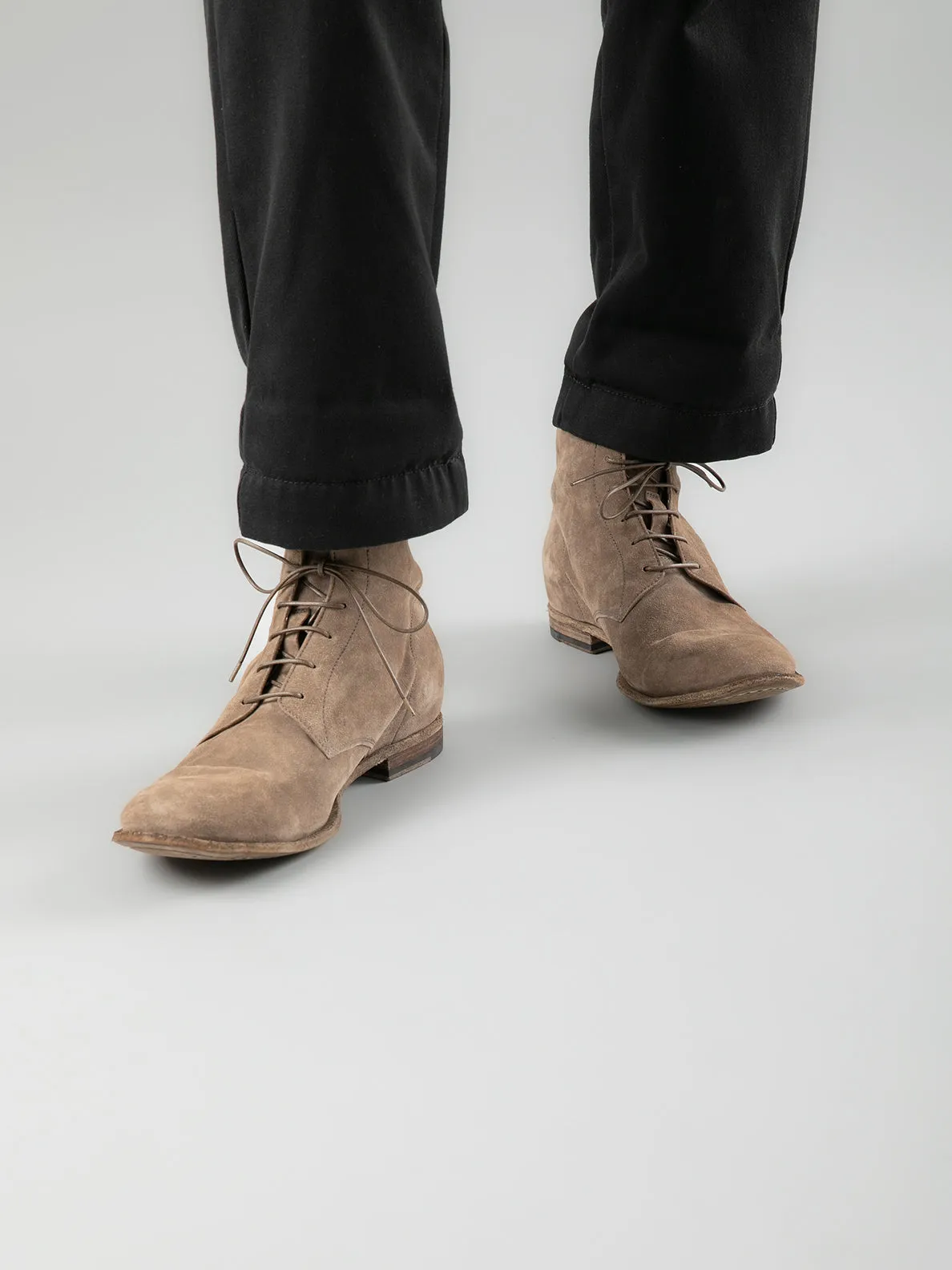 STEREO 004 - Taupe Suede Ankle Boots