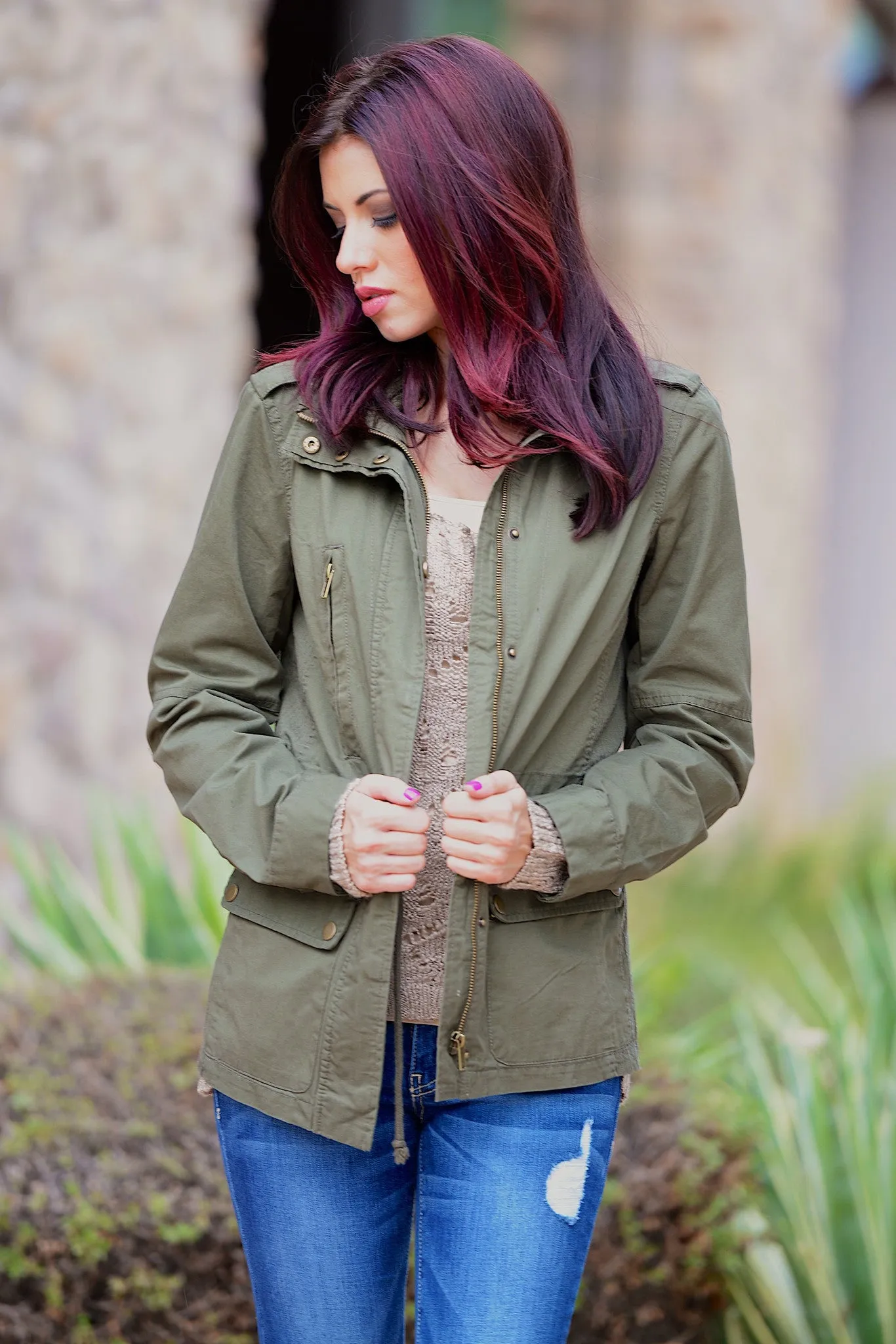 Streets Of New York Jacket - Olive