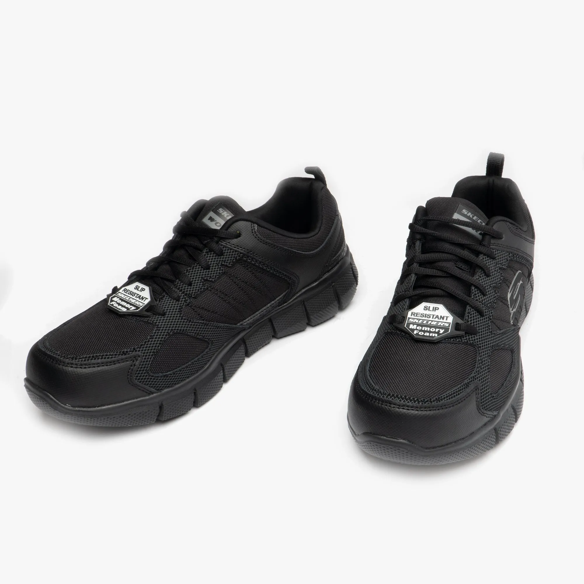 TELFIN - SANPHET Mens Slip Resistant Trainers Black