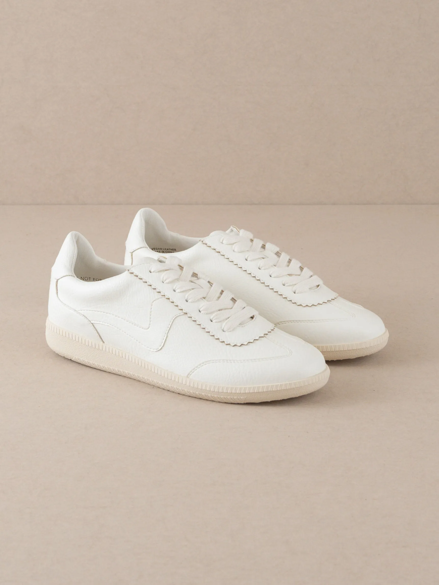 The Kyla | White Classic Low Top Sneakers