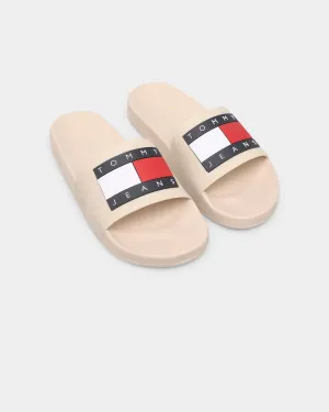 Tommy Jeans Women's Flag Pool Slides Savannah Sand