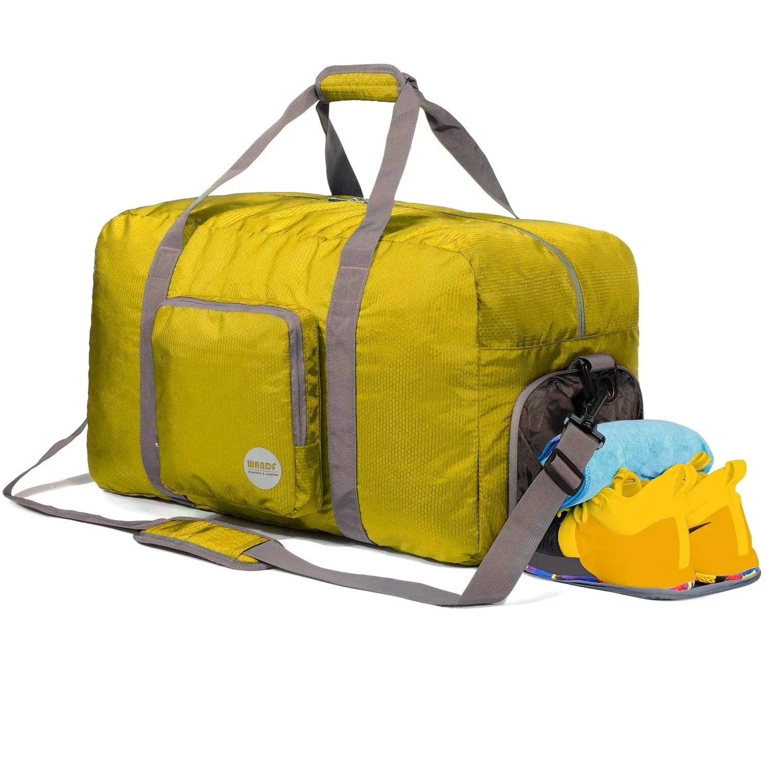 Travel Duffle Bag With Shoe Compartment