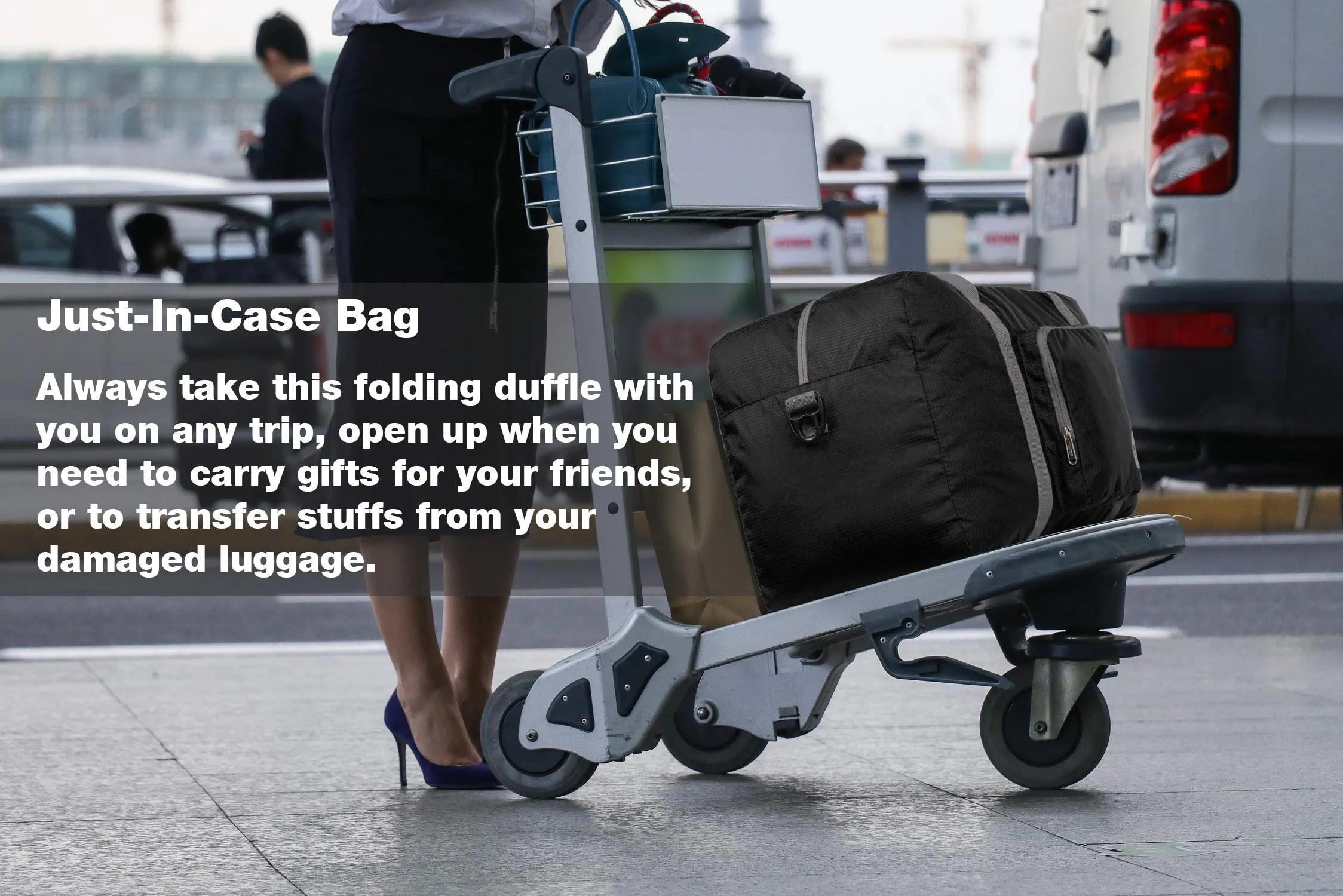 Travel Duffle Bag With Shoe Compartment