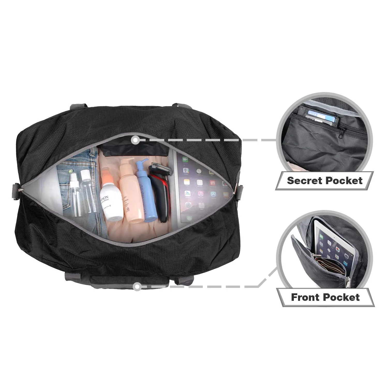 Travel Duffle Bag With Shoe Compartment