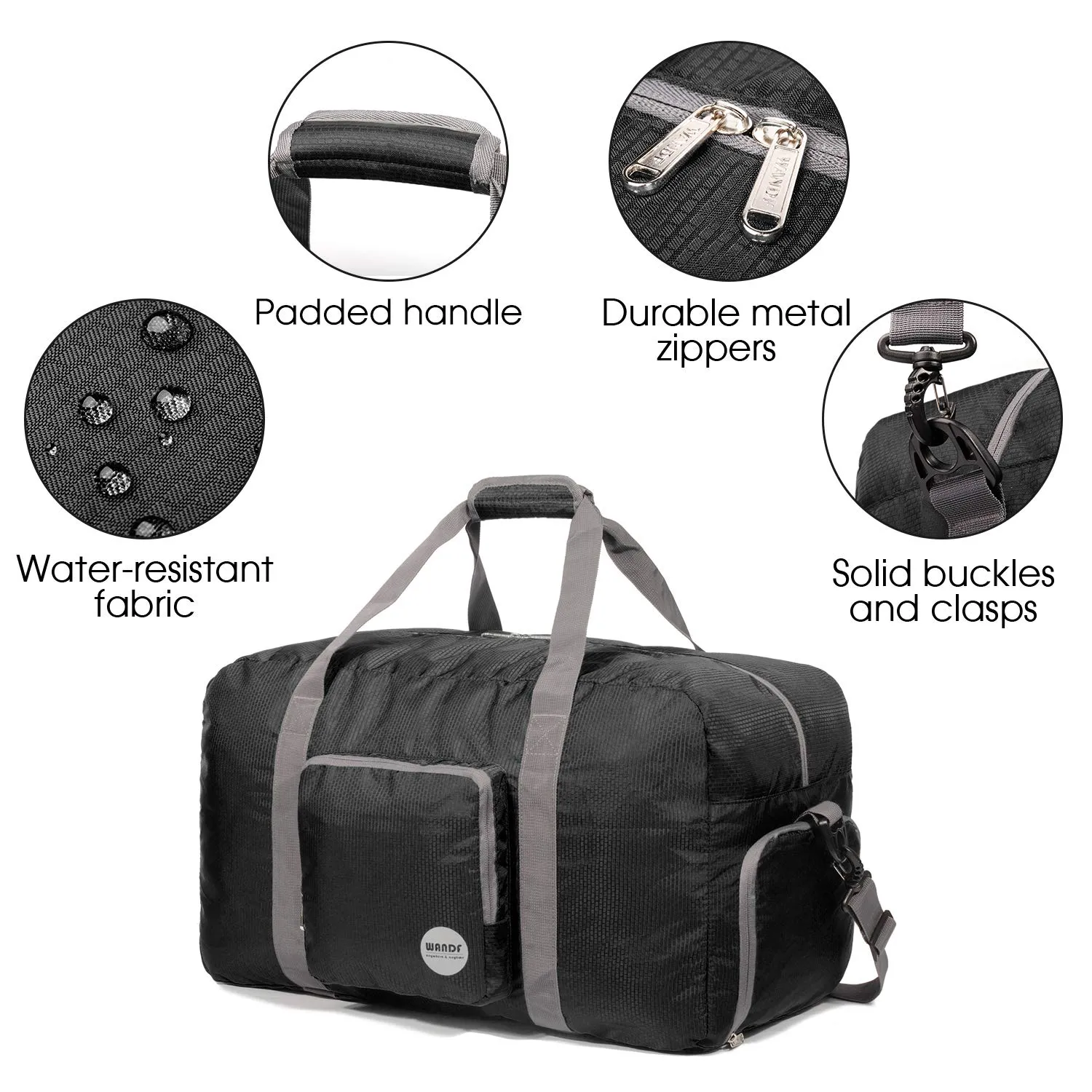 Travel Duffle Bag With Shoe Compartment