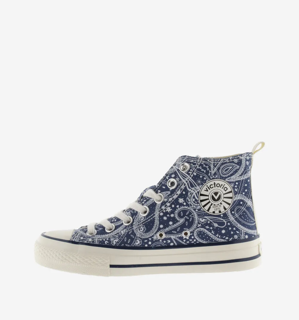 Tribu Brillo Bandana Marino Canvas Sneakers