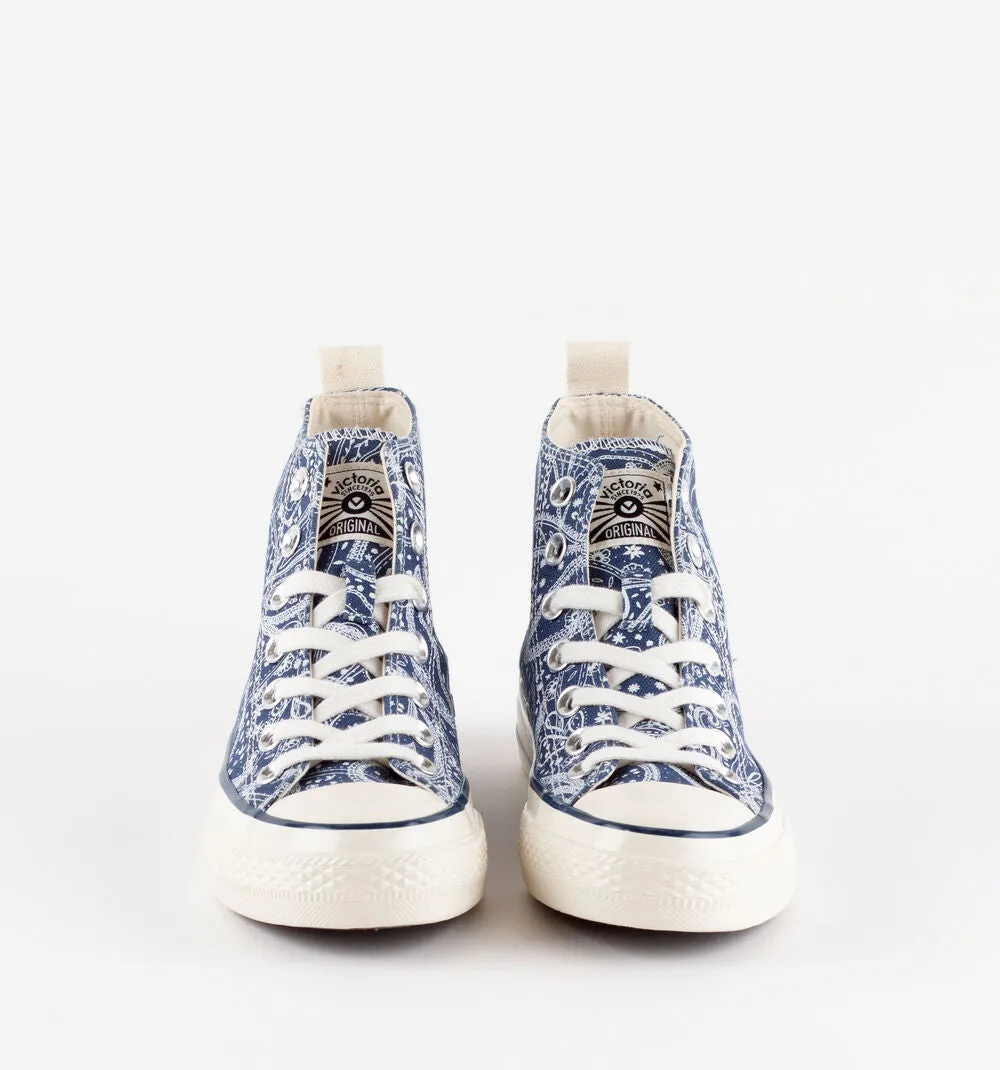 Tribu Brillo Bandana Marino Canvas Sneakers