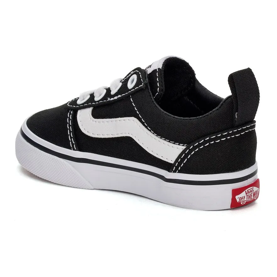 VANS Black/White Ward Baby/Toddler Slip-On Sneaker