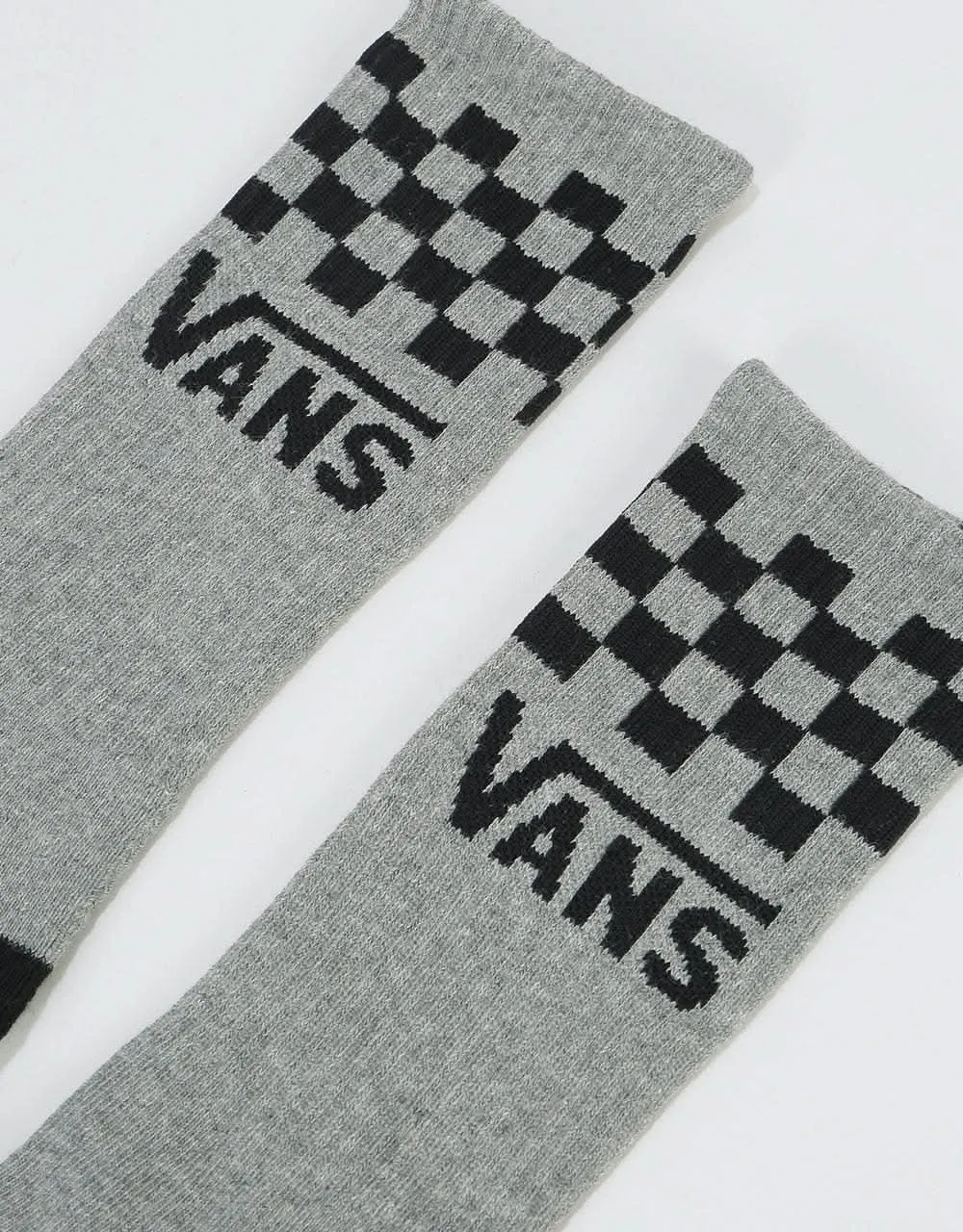 Vans Checker Vans Crew Socks - Heather Grey