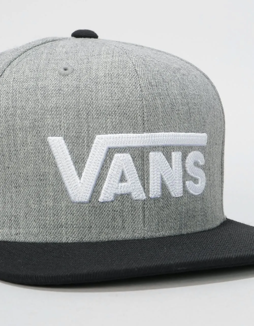 Vans Drop V II Snapback Cap - Heather Grey/Black