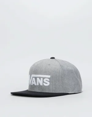 Vans Drop V II Snapback Cap - Heather Grey/Black