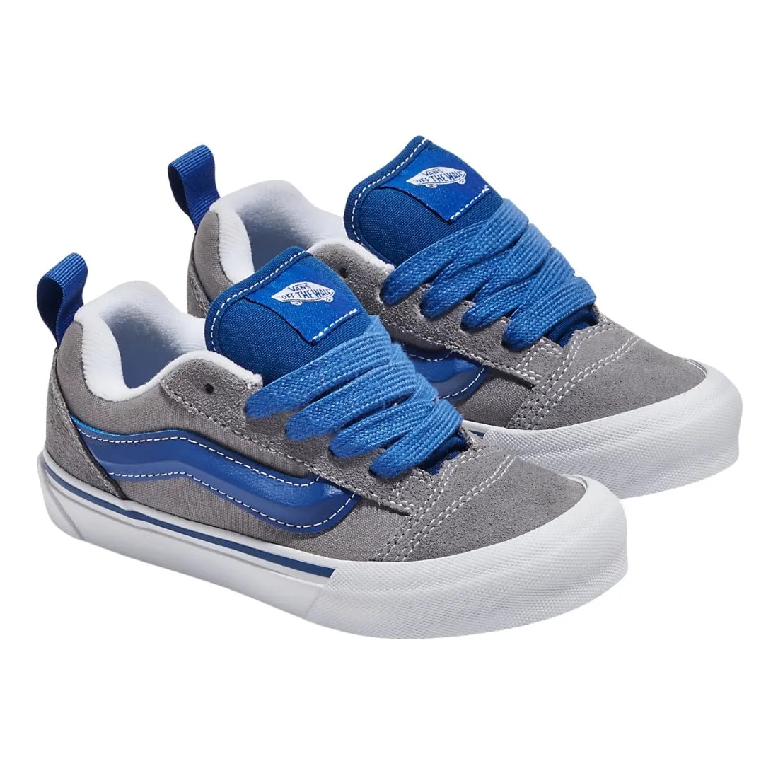 Vans Kids Knu Skool Skate Shoes - Color Pop Grey