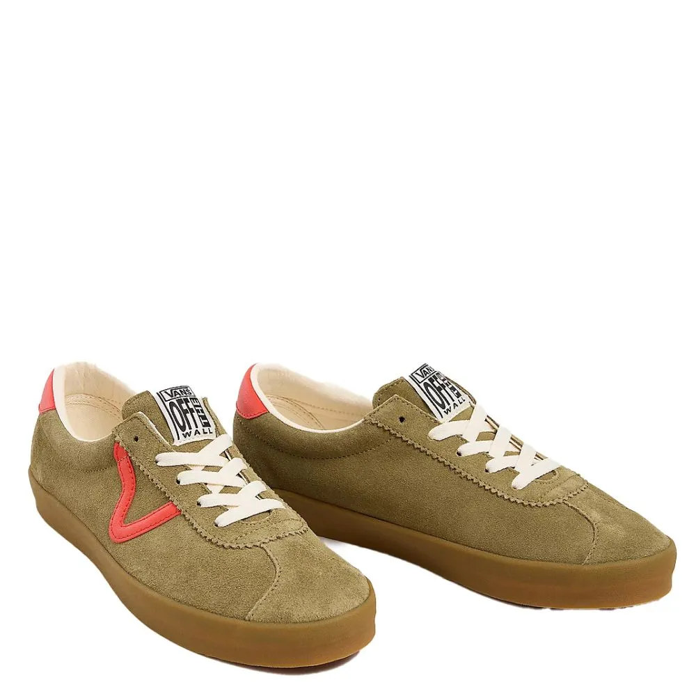 Vans Men's Sport Low in Olive/Red