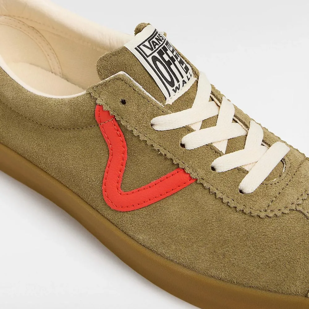 Vans Men's Sport Low in Olive/Red