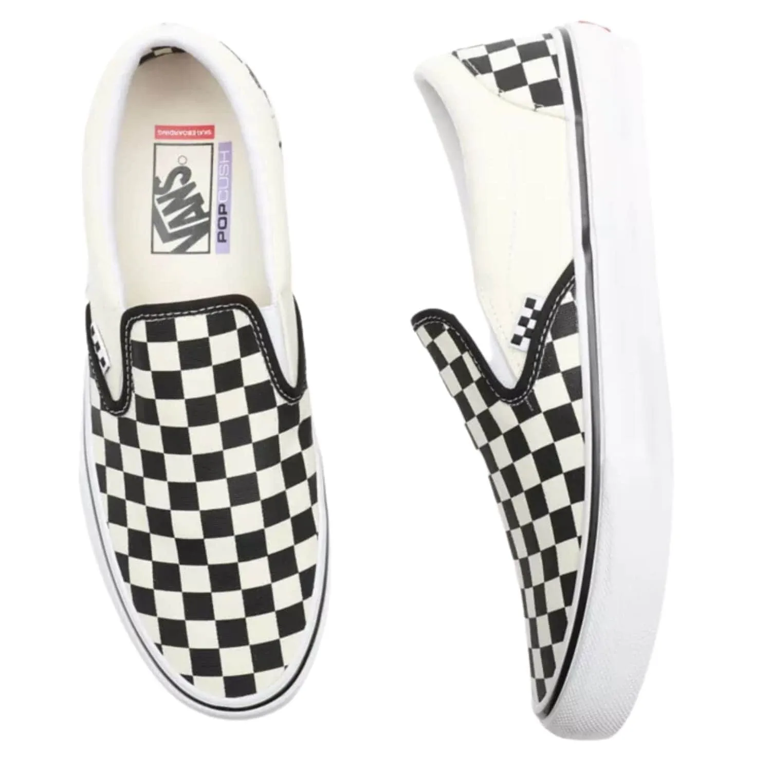 Vans Skate Slip-On (Checkerboard) - Black/Off White