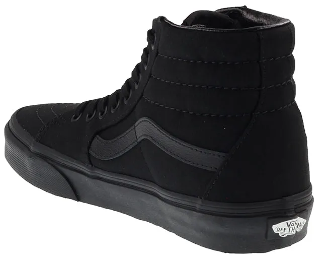 Vans Trainers Womens Sk8 Hi Canvas Black Black