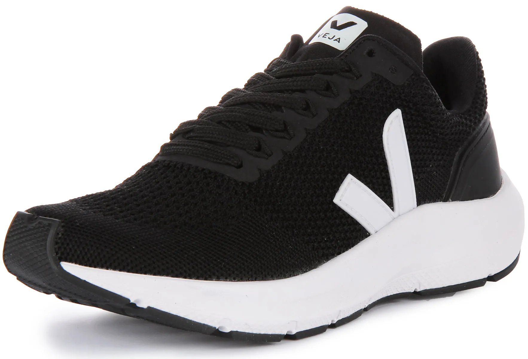 Veja Marlin V Knit In Black White For Women