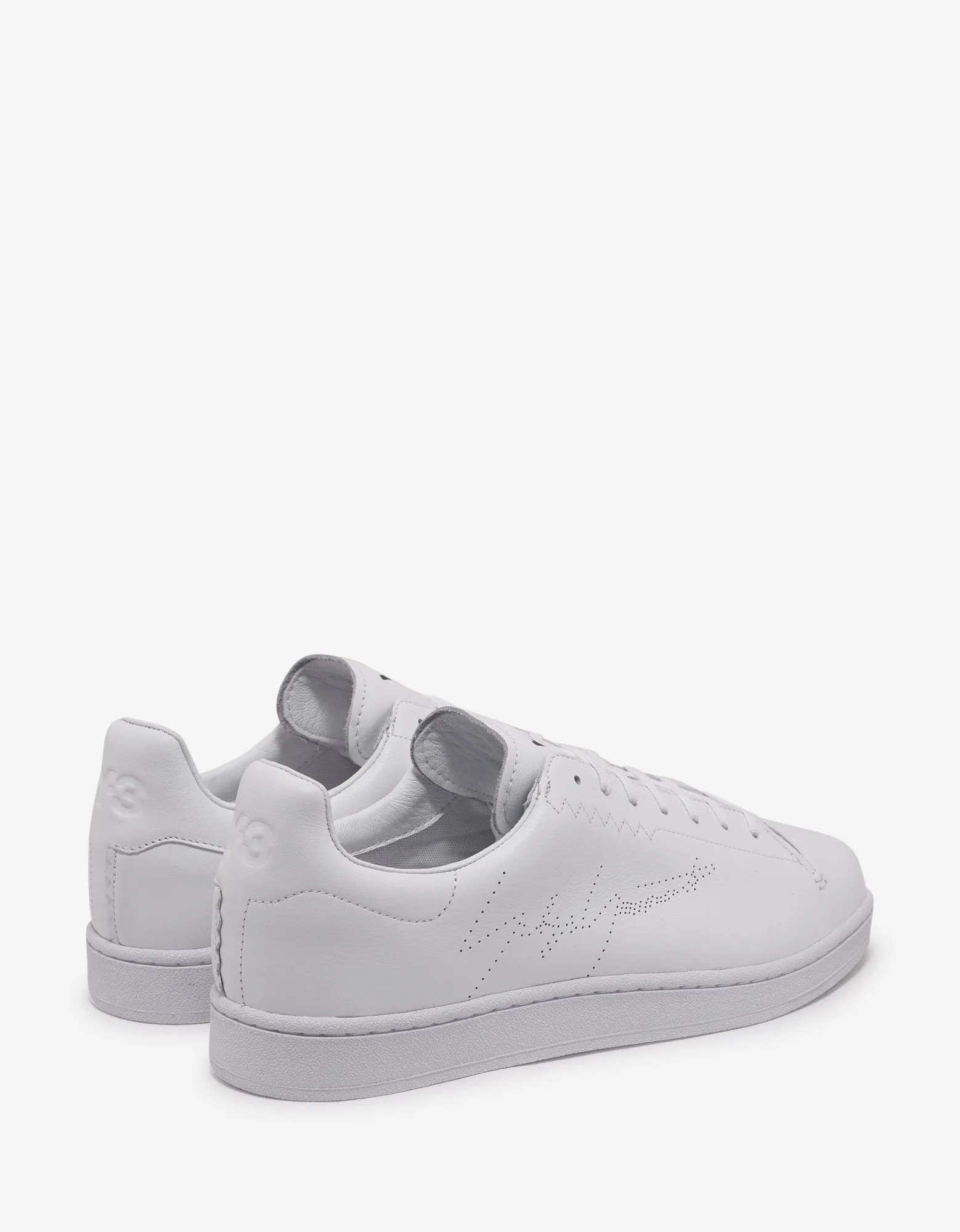 White Yohji Court Trainers -